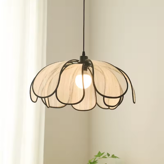 Artistic Petal Fabric Pendant Light