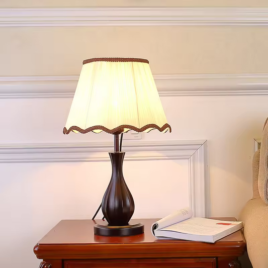 Retro Wooden Table Lamp