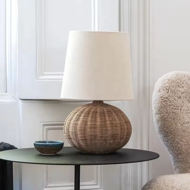 Rattan Table Lamp