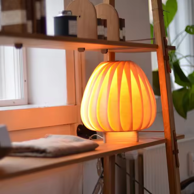 Peach Table Lamp