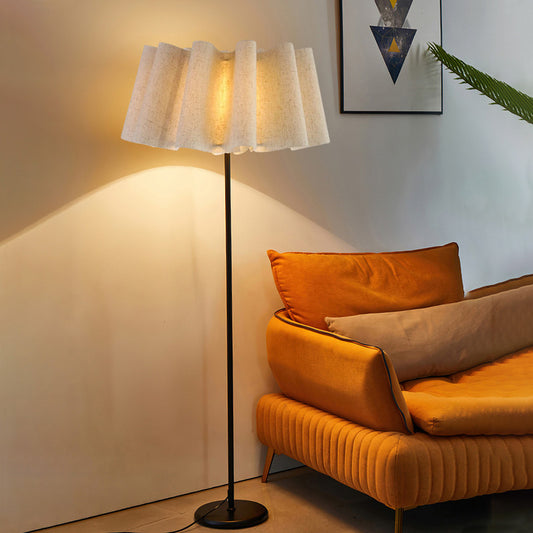 Pleated Fabric Floor Lamp